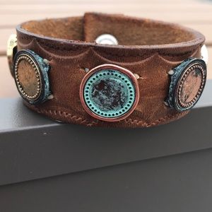 Upcycled Belt Bracelet